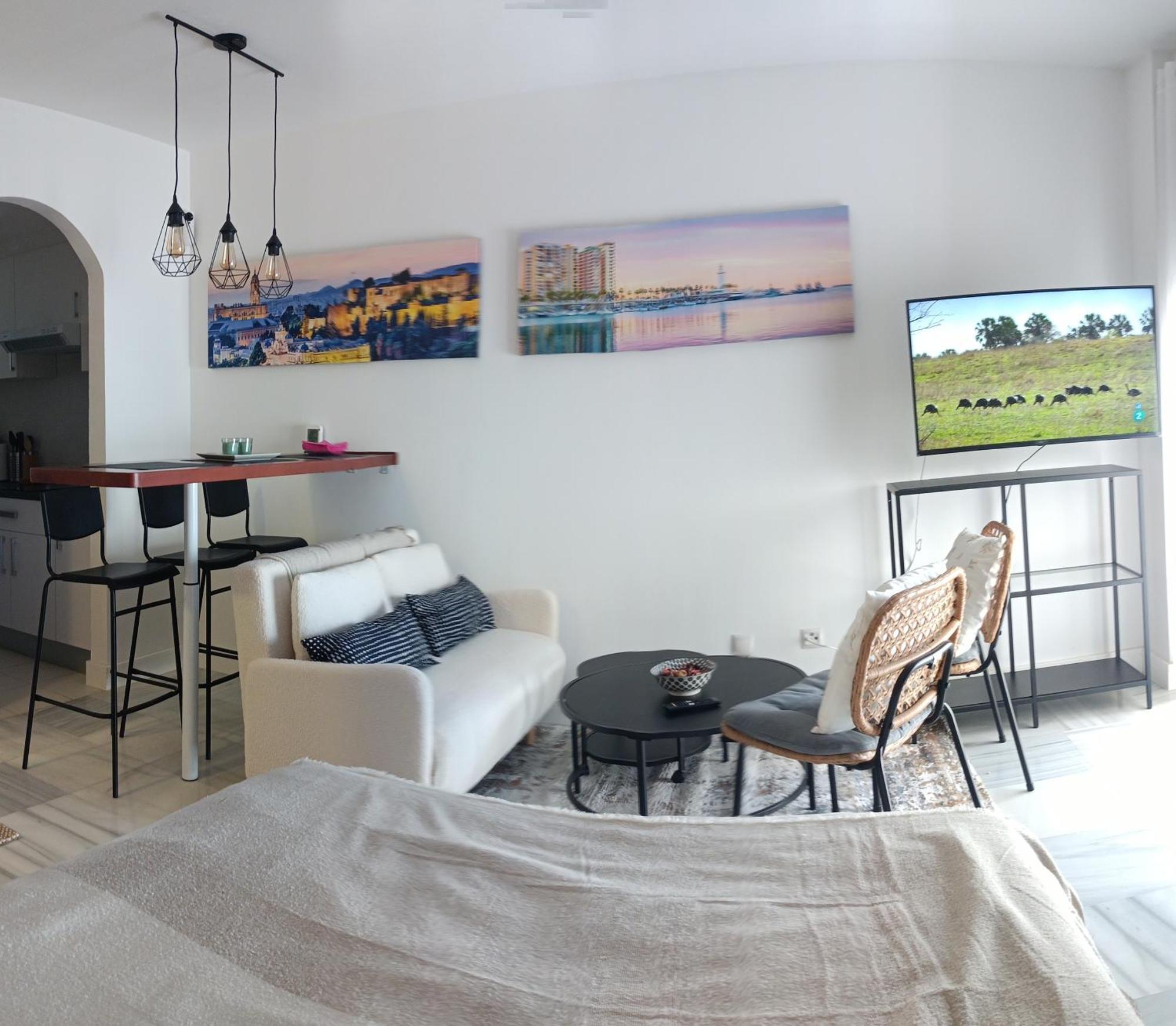 Estudio Centro Malaga Terraza Y Barbacoa Екстериор снимка